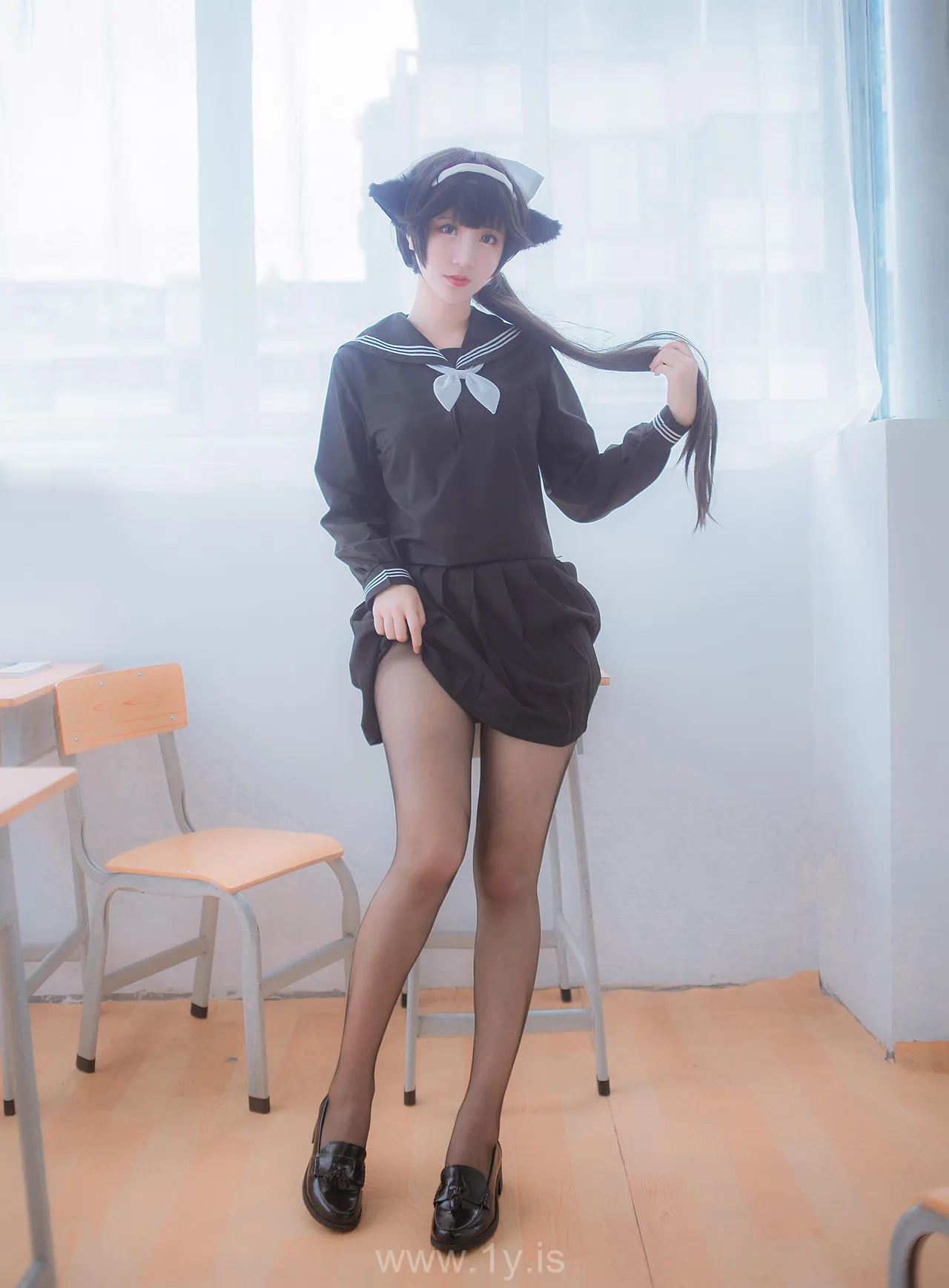 Coser@黑川 NO.005 Delightful Asian Teen 獒犬制服